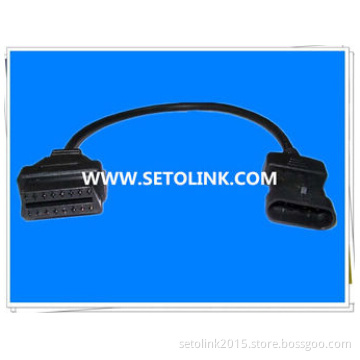 MINI 4 PIN TO OBD2 16 PIN ADAPTER FIAT DIAGNOSTIC CABLE